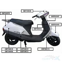 Innere Frontabdeckung Grau Honda NH50/90 OBT000013