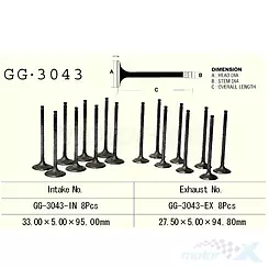 Auslassventil Vesrah GG-3043-EX