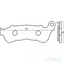 BREMSBELÄGE RMS 22 510 2540