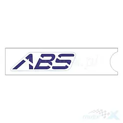 Aufkleber "ABS" für vorderen Kotflügel rechts, blau, Zontes GK 350
