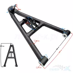 Vorderer unterer linker Schwingarm ATV Barton Road Hunter 200