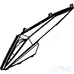 Hintere untere linke Abdeckung Schwarz N1R Kymco Xciting 400