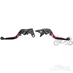 Brems- und Kupplungshebel gebogen rot Yamaha 