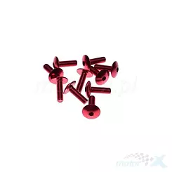 Befestigungsschraube für Abdeckungen, M6x20mm, Rot, Dekorativ, 1 Stück