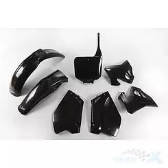 Schwarzer Schutzblech-Satz UFO Plast Honda CR 125 / 250 95-97
