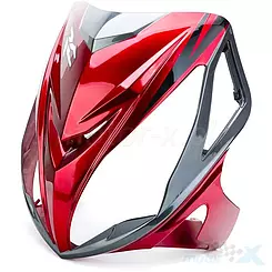 Obere Frontabdeckung, Rot-Graphit Glanz, Zipp Quantum RC / Romet RXL