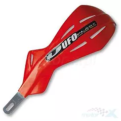Universelle Handprotektoren, Lenker, Rot mit 28mm Befestigung, Aluminium, UFO Plast PM01633070