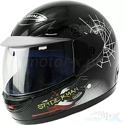 Kinderhelm Awina Kids spiderman schwarz glänzend 47-48cm