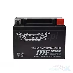 Wartungsfreie Batterie WM Motor SMF YB4L-B 12V 4Ah 120x70x92mm