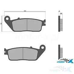 Malossi Sport Bremsbeläge, M37, Honda Forza 125-300, SH 125-350 / Kawasaki J 125-300 / Kymco 125-700 / MBK 125-400 / Yamaha 125-400