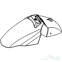 Kotflügel vorne hellgrau metallic HKP Kymco People S