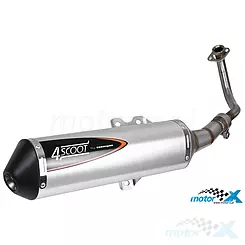 Auspuff Tecnigas 4Scoot, Aprilia / Derbi / Piaggio 125-200 4T LC (E)