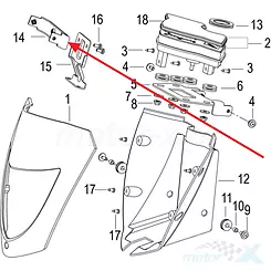 Vorderer Rahmen Keeway 65550D040000