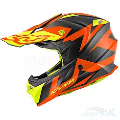 Offroad-Helm Kappa KV49 EVO Great Cross Black Matt - Orange