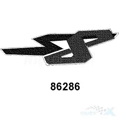 Aufkleber "B" vordere linke Abdeckung, Farbe T01, Kymco Super 8 Euro 4