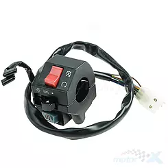 Rechter Kombischalter, 7-Pin-Stecker, 8 Kabel Romet R150 Chopper