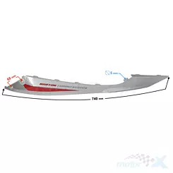 Linker Schwellerschutz Silber-Rot Barton Scalpel