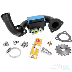 Entdrosselungs-Kit 101 Octane Premium, schwarzer Krümmer, Aprilia RX, SX / Derbi Senda / Gilera RCR, SMT 50 18- Euro4 (D50B)