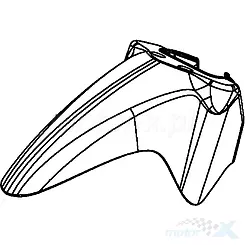 Vorderradkotflügel blau BAP Kymco Nexxon