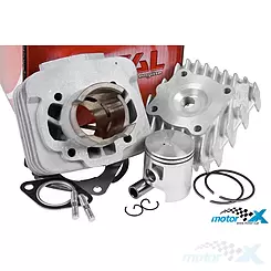 Kompletter Zylinder mit Kopf 40,00mm 50cc Airsal Sport Gilera / Piaggio AC