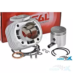 Cylinder komplett 46.00mm 70cc Bolzen 10mm nicasil Airsal Sport 1PE40QMB 2T Minarelli CY horiz. AC