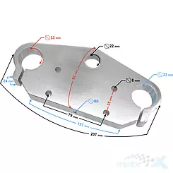 Vorderradgabelbrücke Barton CRF 50