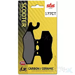 Karbon Bremsbeläge SBS Dual Carbon Scooter 177CT