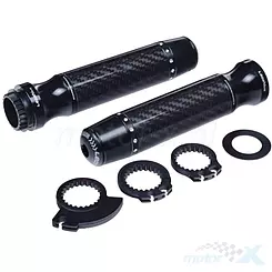 Lenkergriffe komplett universell Carbon 656 schwarz