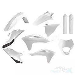 Karosserieschutz-Kit, weiß, 10 Elemente, Polisport 