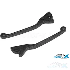 Bremshebel, carbon, Piaggio NRG (Grimeca Bremsscheibe vorne / Grimeca Bremsscheibe hinten)