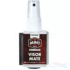 Visierreinigungsmittel in einem praktischen Behälter mit Schwamm Oxford Visor Mate