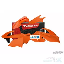 Karosserieschutz-Set, orange, 9 Elemente, Polisport 