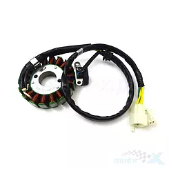 Statorspule, Lichtmaschinenstator, 18 Spulen, 2x Stecker 3 und 2 Pins, Lambretta V50 Special / V125 Special