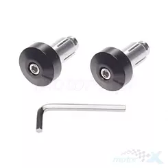 Lenkerspitzen, 17.5mm, schwarz, 2 Stück, Metalldübel