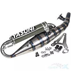 Auspuff Yasuni Carrera 16 2007 Kevlar, Minarelli horizontal (Homologation)