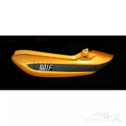 Linke hintere Abdeckung Orange-Schwarz Junak 901F (ab 2014)
