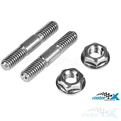 Auspuffbolzen M6x33mm TEC Minarelli / Peugeot AC / LC vertikal