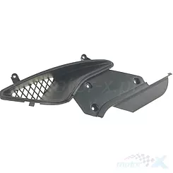 Linke Seitenabdeckung schwarz N1R Kymco Super 9