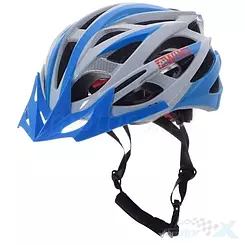MTB Helm MOON blau-weiß