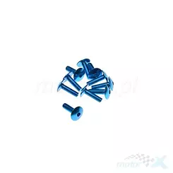 Befestigungsschraube für Abdeckungen, M6x20mm, blau, dekorativ, 1 Stück