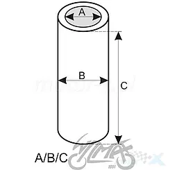 Vorderachslenkerbuchse 10x14x41mm, ATV 150
