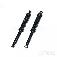 Stoßdämpfer hinten, 2 Stück, federölgedämpft, schwarze Federn, Jawa 50 / Romet Ogar / Kadet / Komar