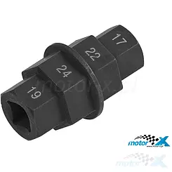 Vorderradachsschlüssel, Größe 17mm / 19mm / 22mm / 24 mm, Buzzetti 9181