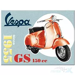 Magnet 6x8cm Vespa GS150 Since 1955 Nostalgic Art 14384