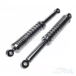 Hintere Stoßdämpfer, für Achse 10mm, Länge 325mm, Chrom, WM Motor, Jawa 50 Mokick