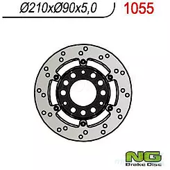 Schwimmscheibe Bremsscheibe NG 1055
