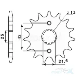 Vorderes Ritzel 513, 15 Zähne JR 51315JR (51915JT)