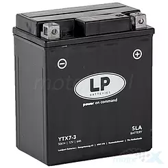 Wartungsfreie Batterie Landport YTX7-3 (YTX7L-BS) 12V 6Ah 113x70x130mm 100CCA