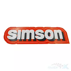 Tankaufkleber rot simson