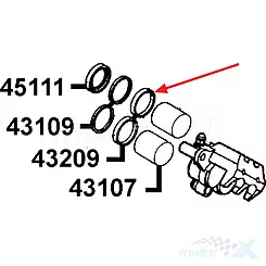 Kymco Bremssattel-Kolbendichtung